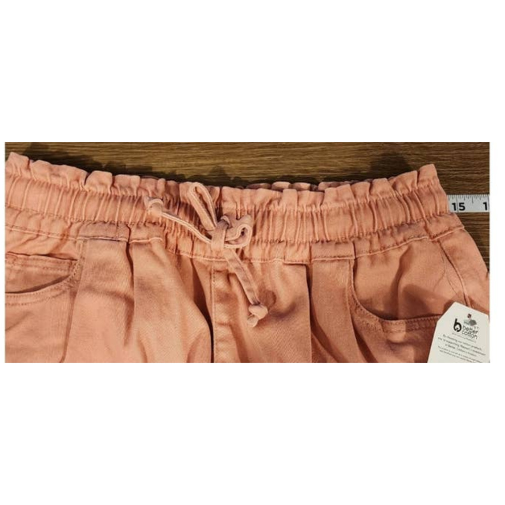 Time and true women's pink paper bag high waisted shorts size small 4/6 - Picture 5 of 6